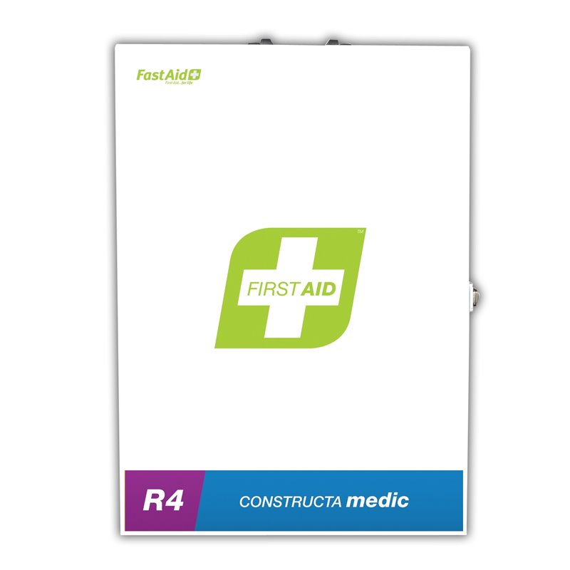 FastAid R4 Series Constructa Medic Kit Metal Wall Mount First Aid Kit