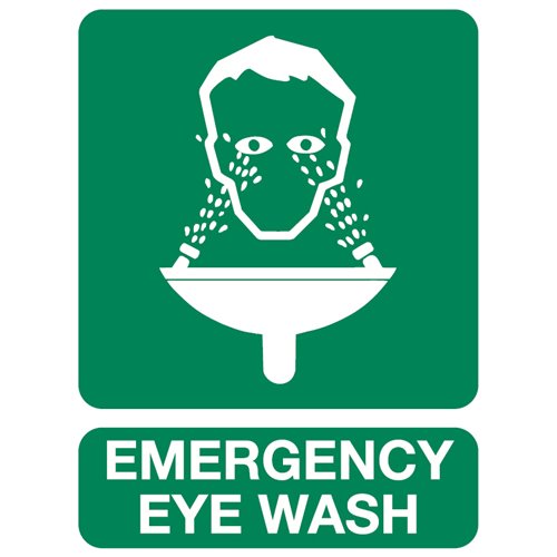 FastAid 600 x 450mm Emergency Eye Wash Station Sign