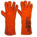 Elliotts Big Red Leather Welding Gloves